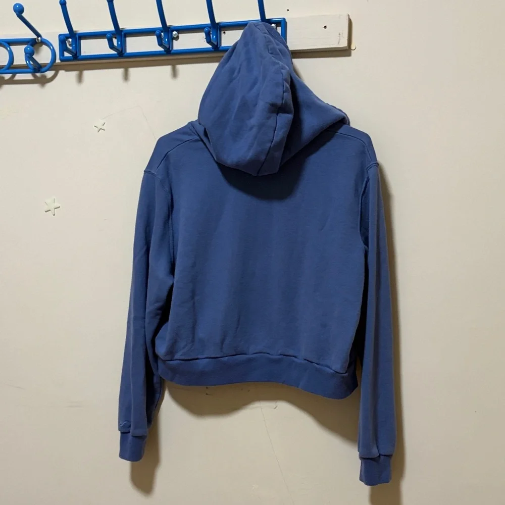 Hollister blue cropped hoodie - Picture 4 of 7